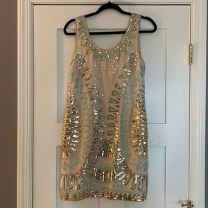 Sequin shift dress. Never worn
